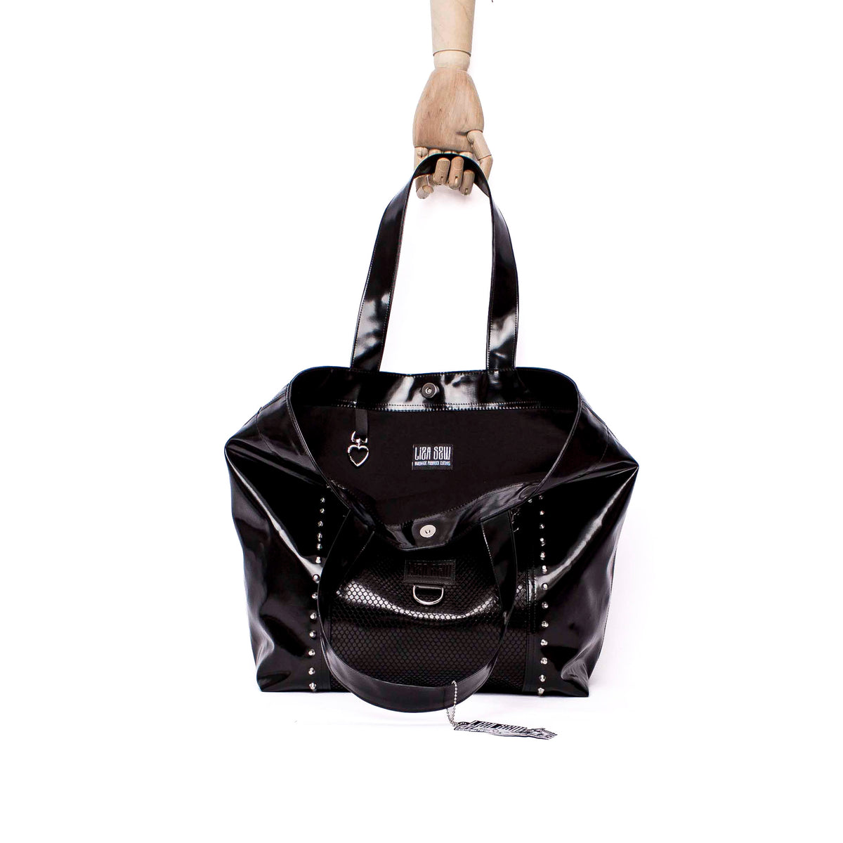 Bold Bag- Coated Black Studs