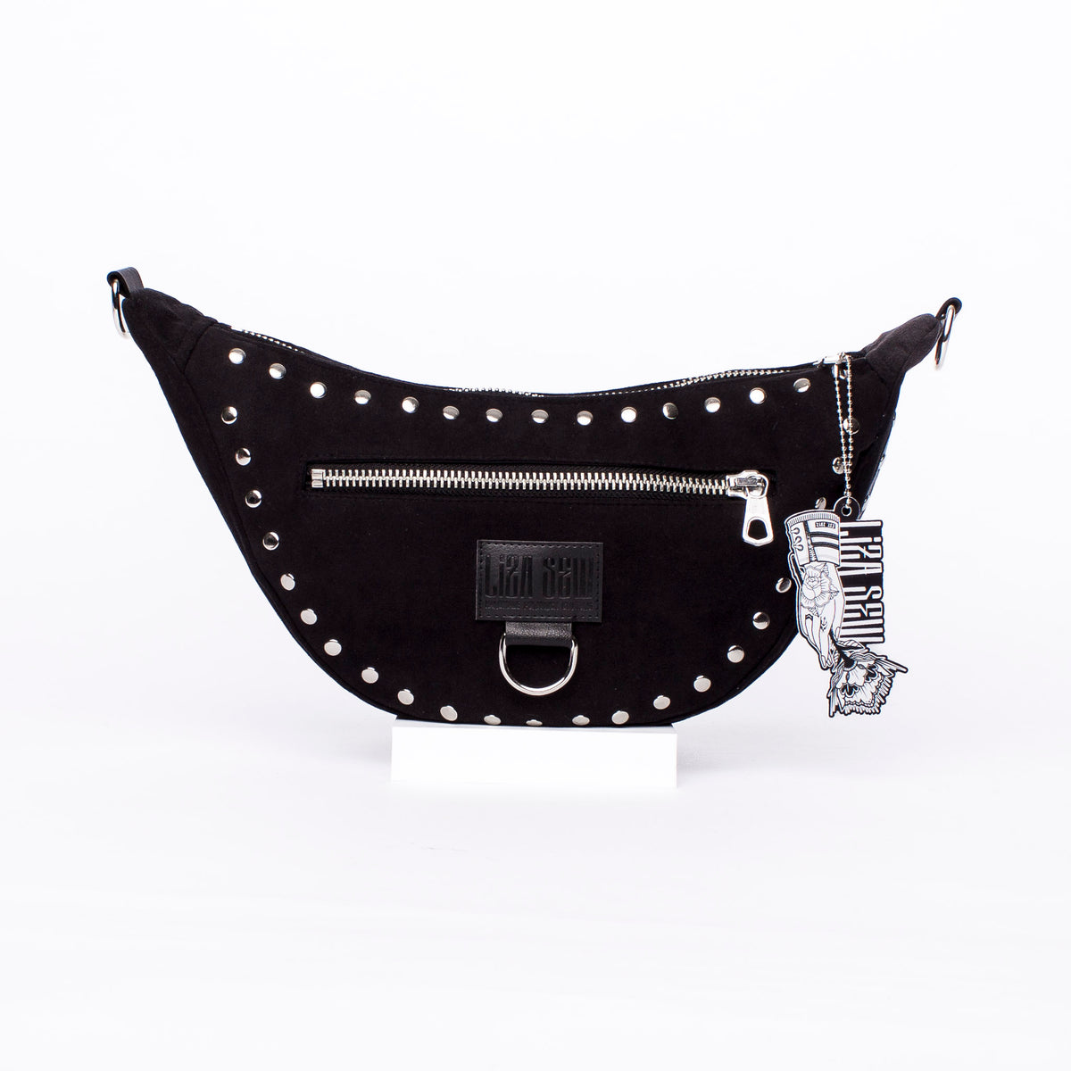 Moonbag - Flat Studded Suede