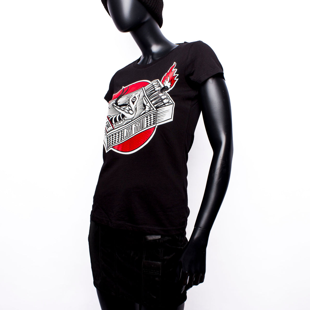 Start a Fire Shirt: Tailliert Black