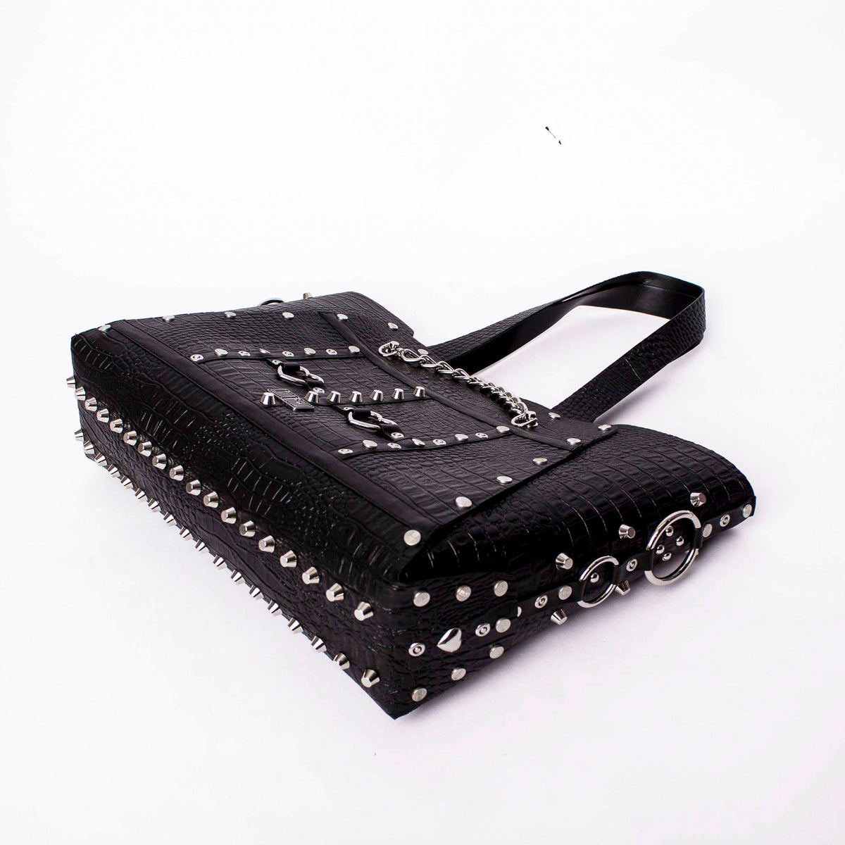 Studded Bag- Love Croc
