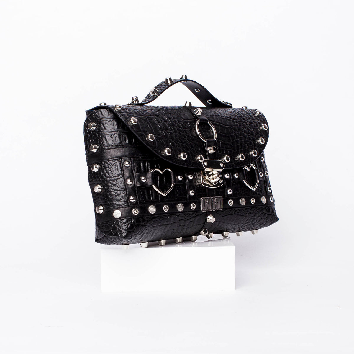 Studded Bigger Bag: Croc Love