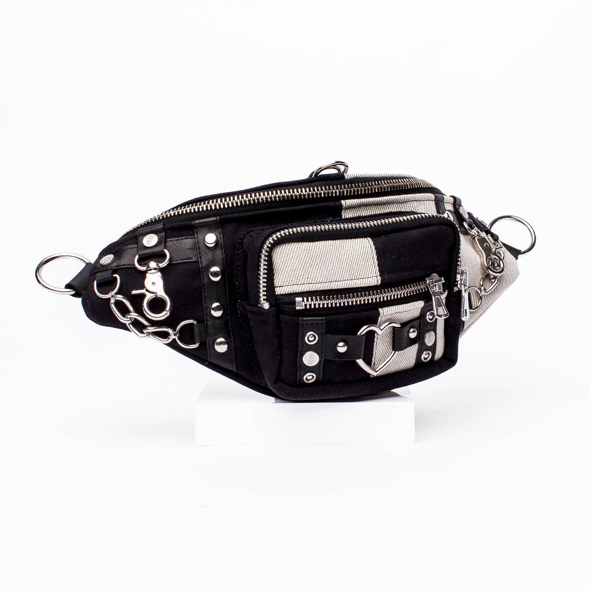 Clip- Hipbag- black&white