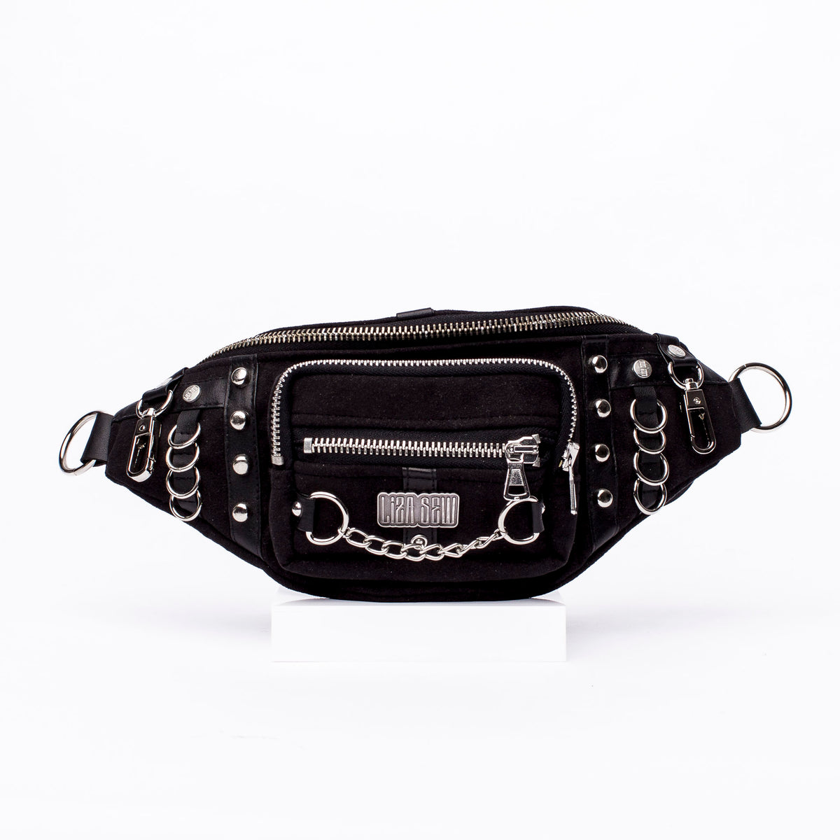 Clip-Hipbag-Black Chains