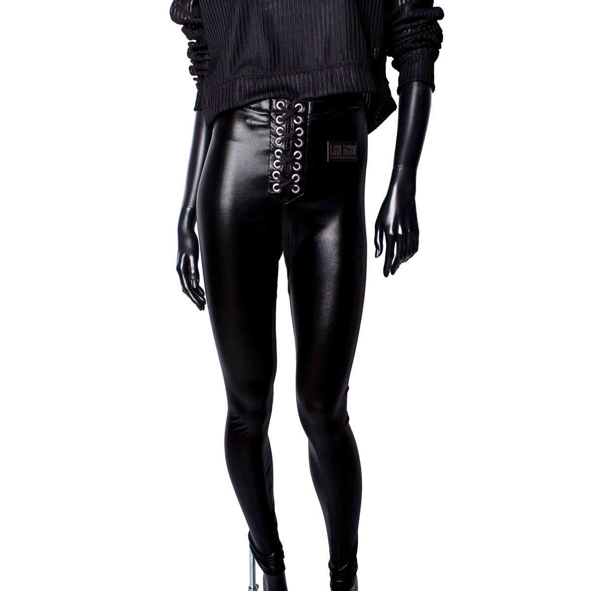 Handmade Lace-Up Leggings: Glam