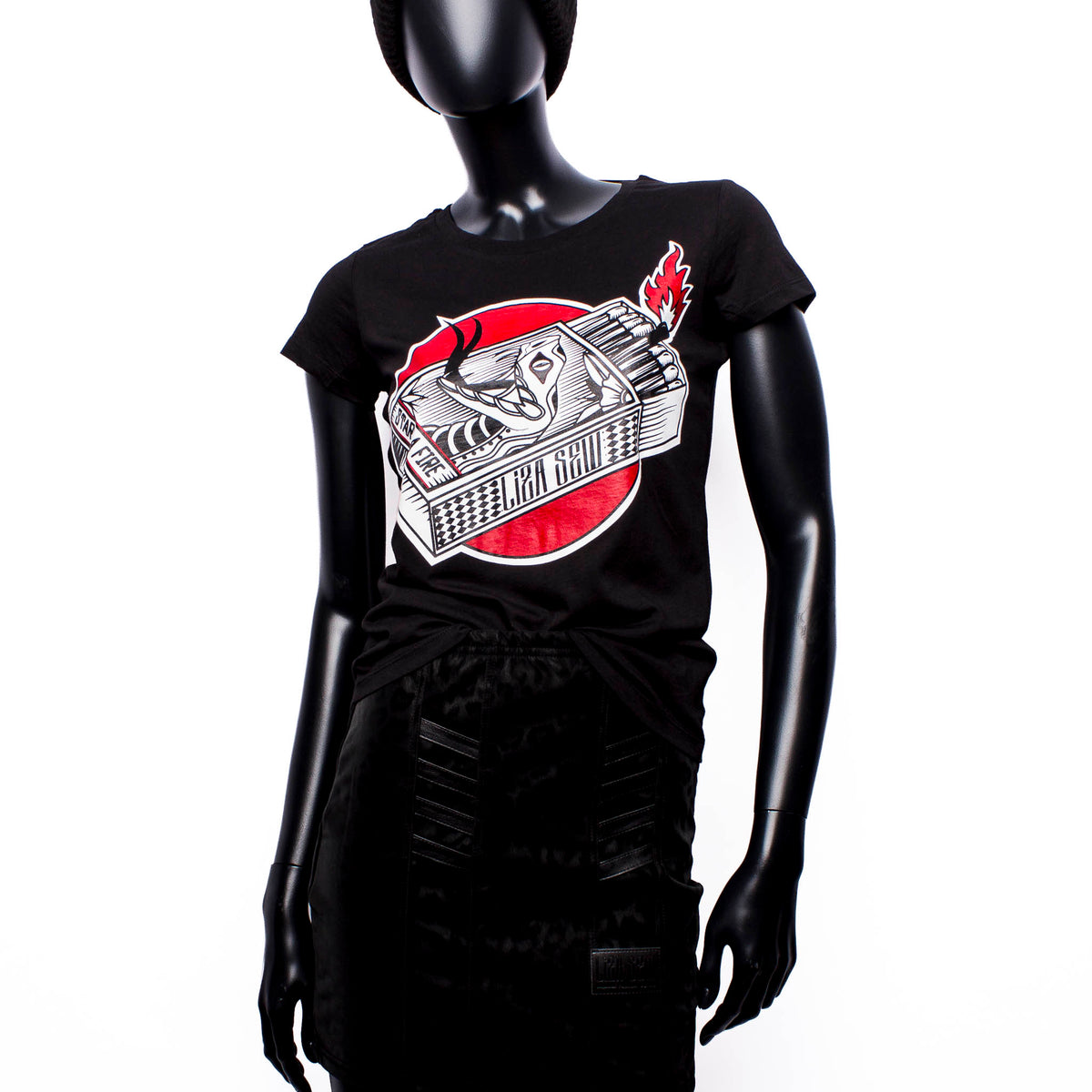 Start a Fire Shirt: Tailliert Black