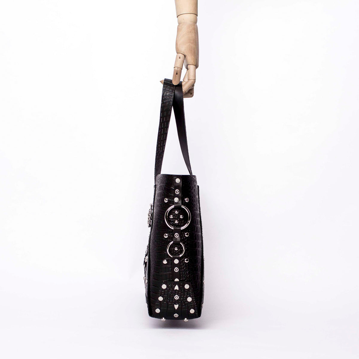 Studded Bag- Croc