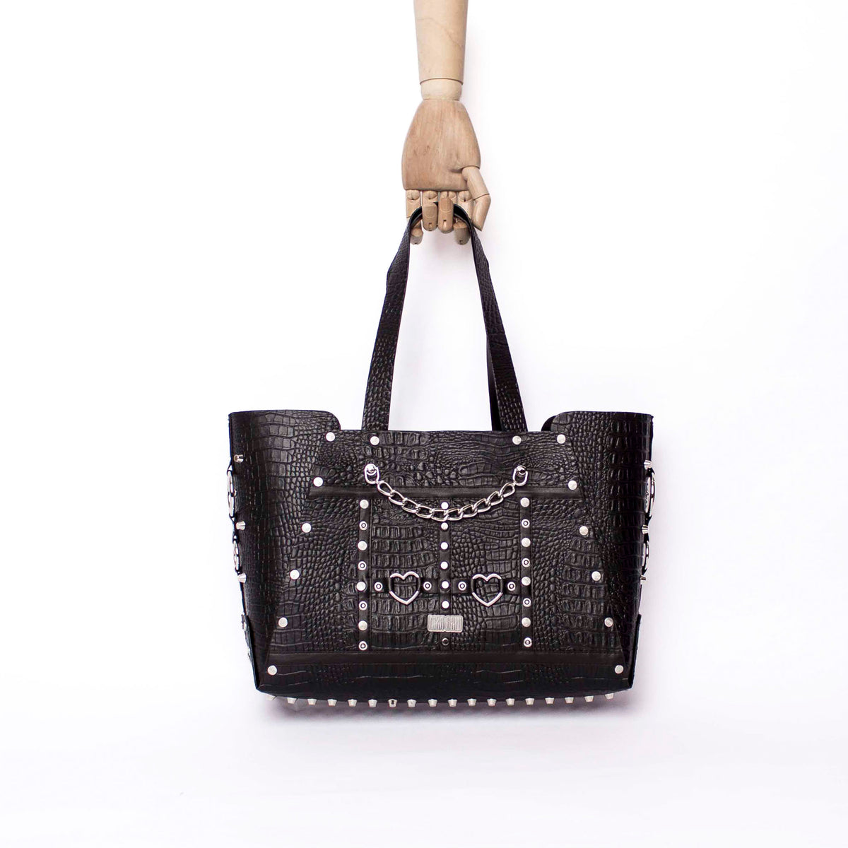 Studded Bag- Love Croc