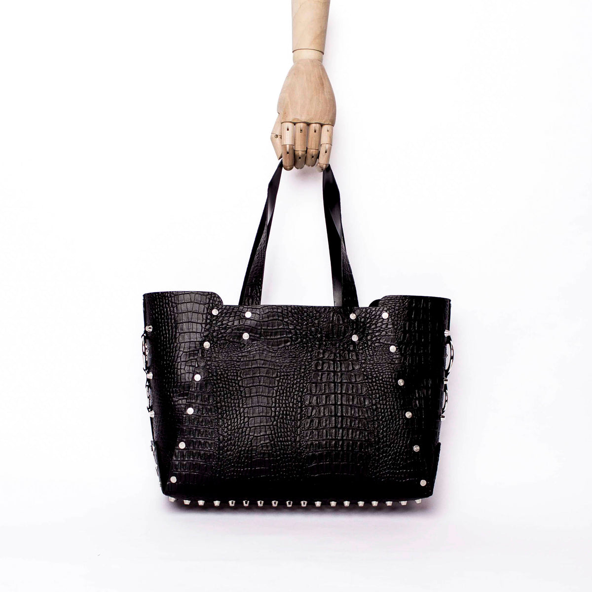 Studded Bag- Love Croc