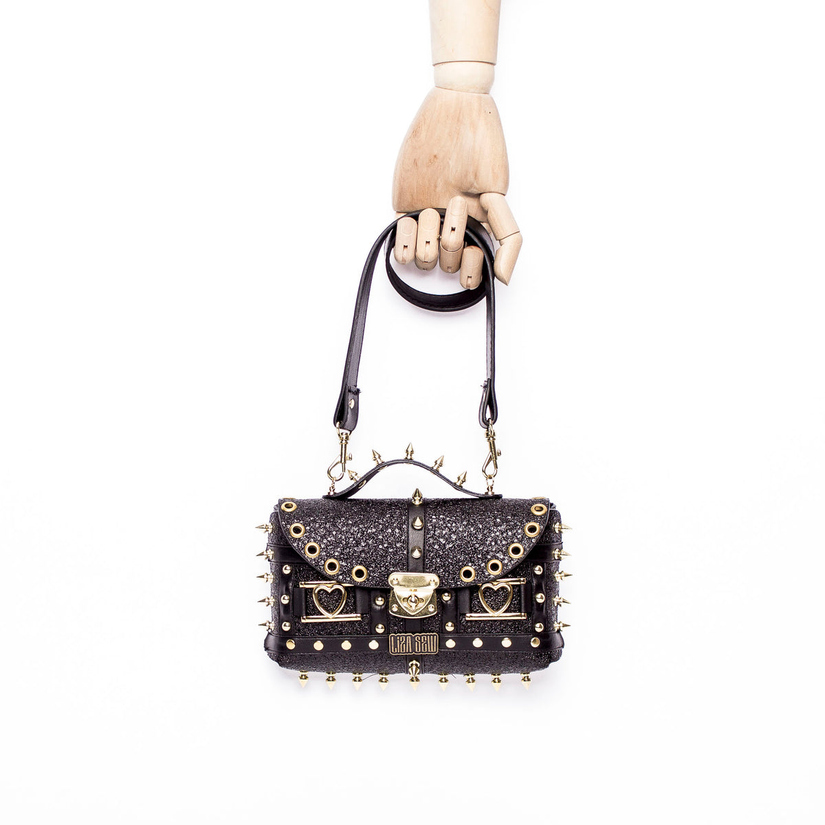 Studded Small Bag: Golden Glam