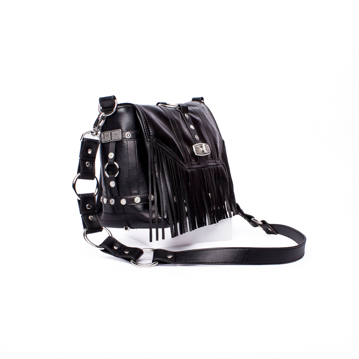 Handmade Purse: Black Fringes