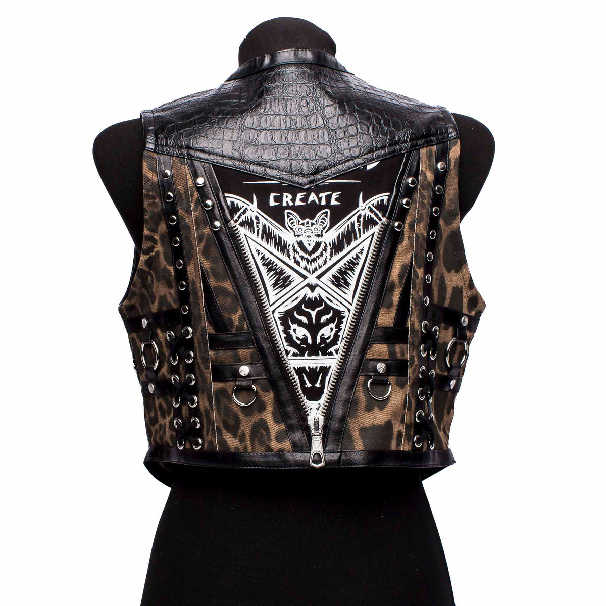 Weste: Lace-Up-Leo