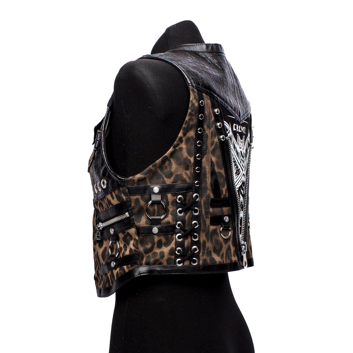 Weste: Lace-Up-Leo