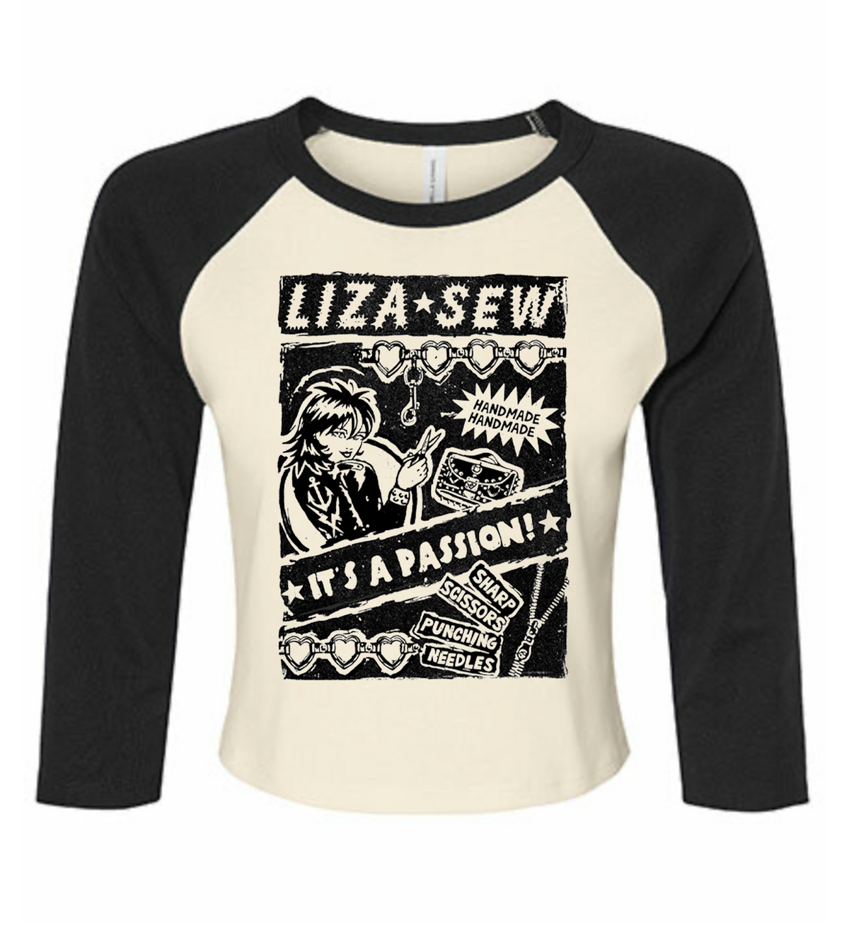 Sharp Scissors Shirt: 3/4 Raglan