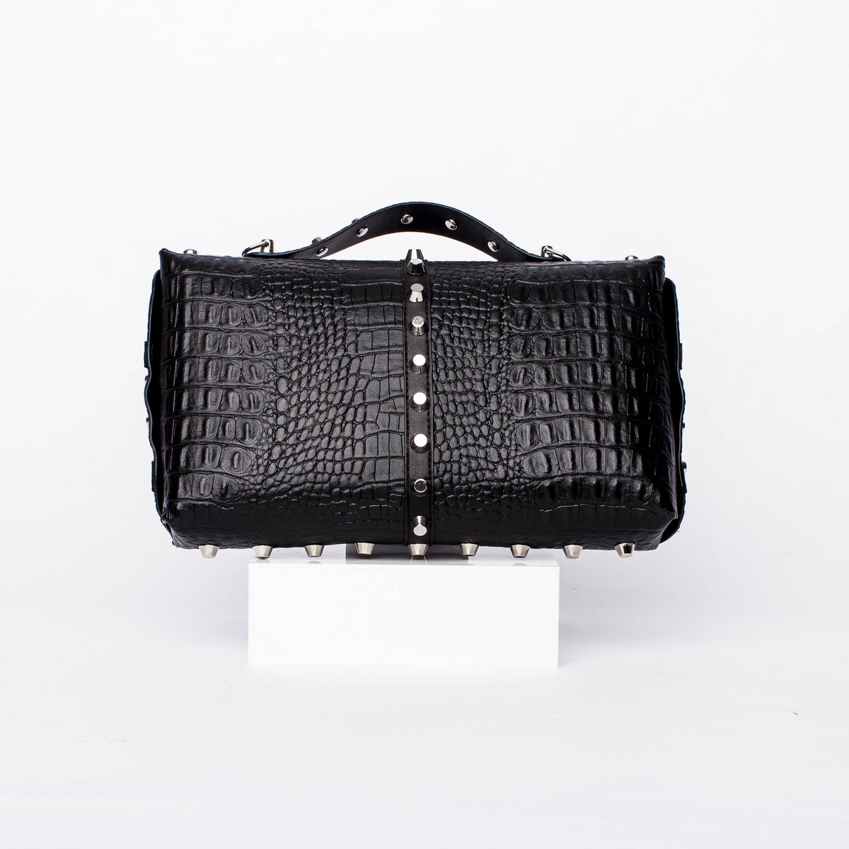Studded Bigger Bag: Croc Love