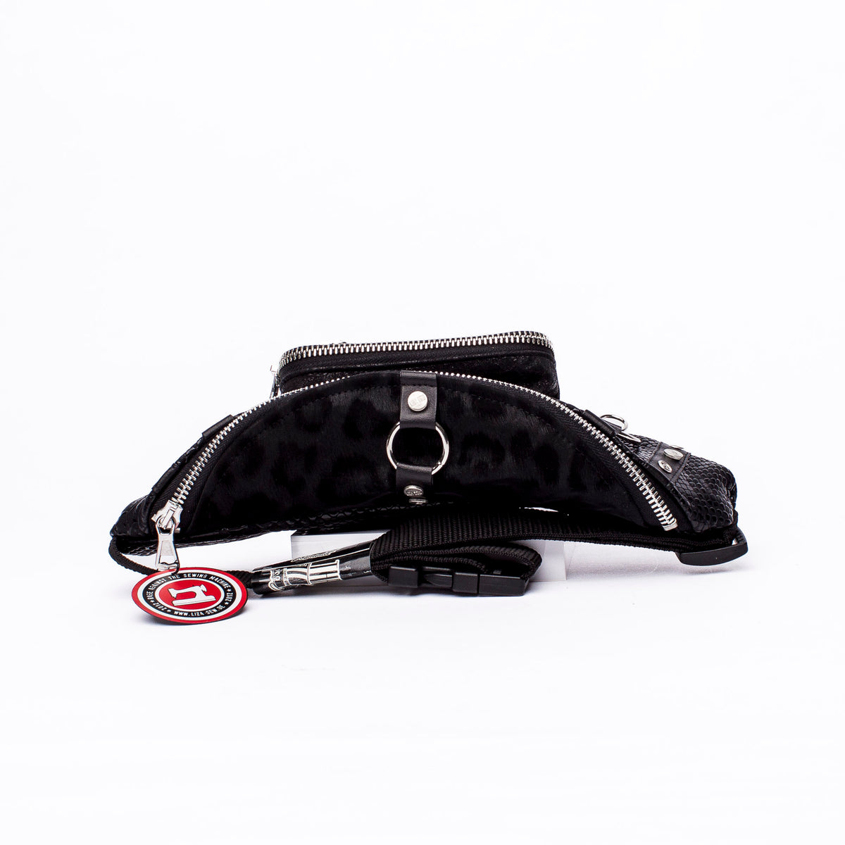 Hipbag- black croc
