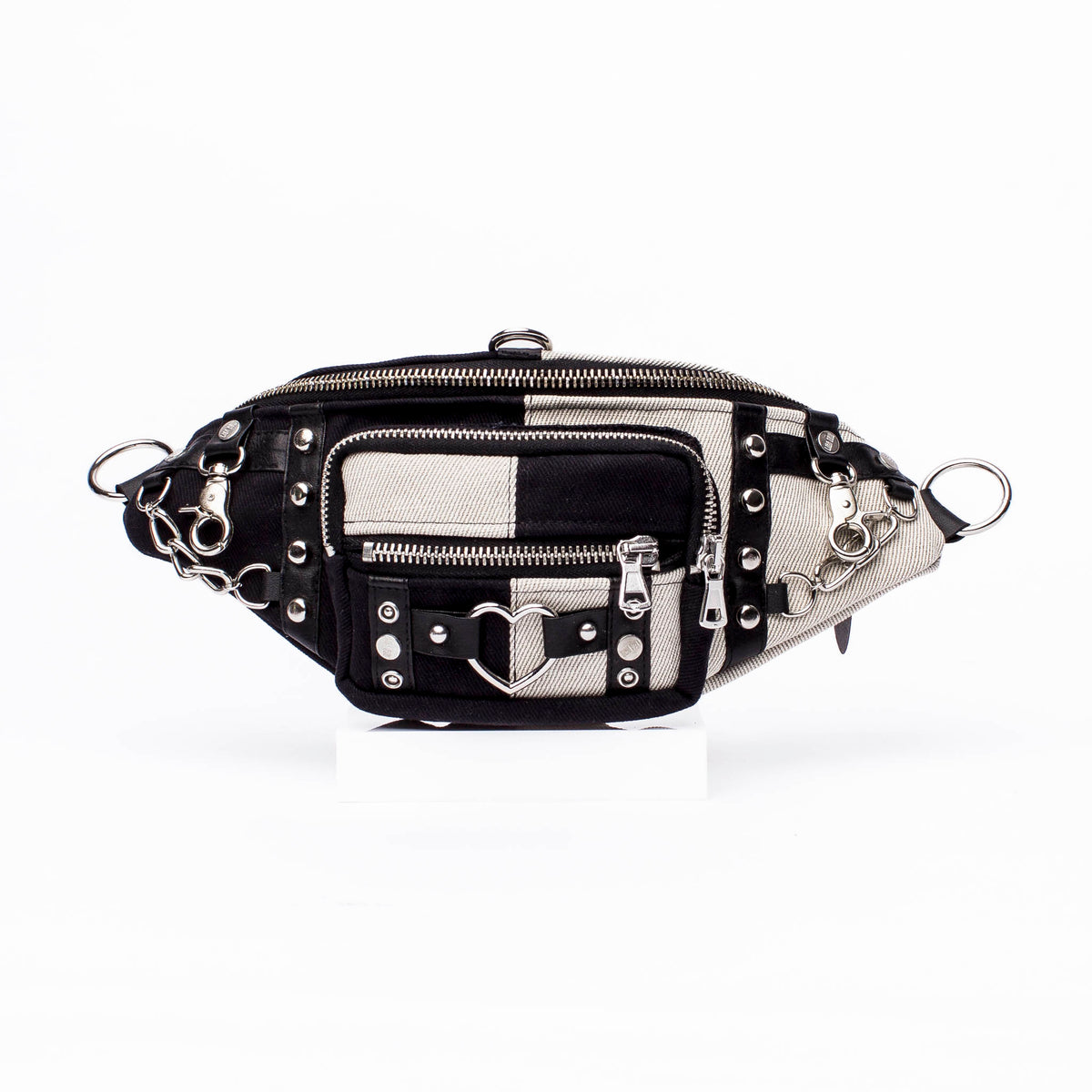 Clip- Hipbag- black&white