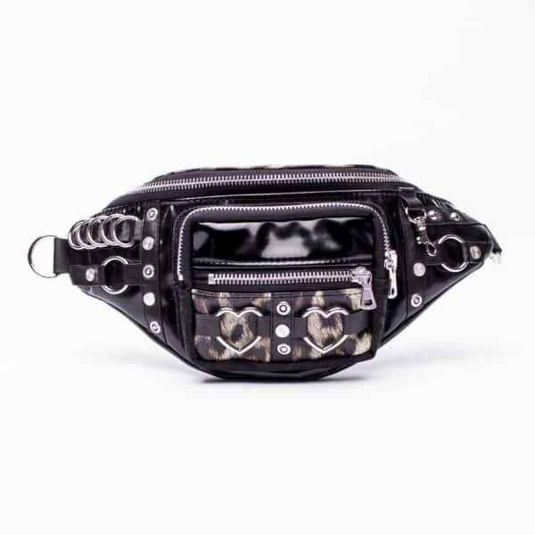 Clip Hipbag: Black Lacquer Love