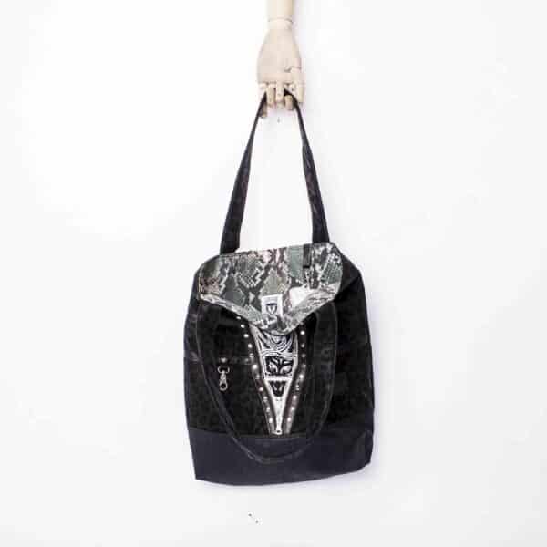 Tasche- Sewicidal Studded Black Leo – Bild 2