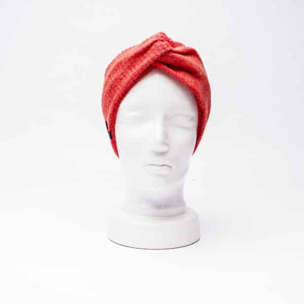 Headband Turban: Tangerine Terry Cloth – Bild 2