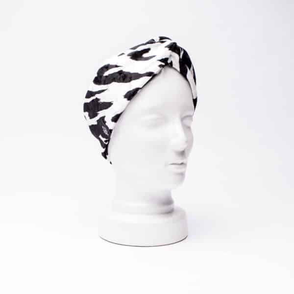 Headband Turban: Velvet Zebra – Bild 2