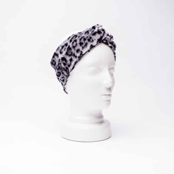 Headband Turban: Wild Grey Velvet